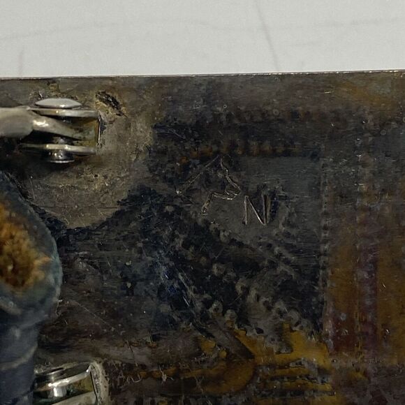 Vintage Hopi Native Lyman Nasawytewa Kokopelli Sterling Silver Buckle - Picture 4 of 9